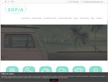 Tablet Screenshot of losviajesdesofia.com